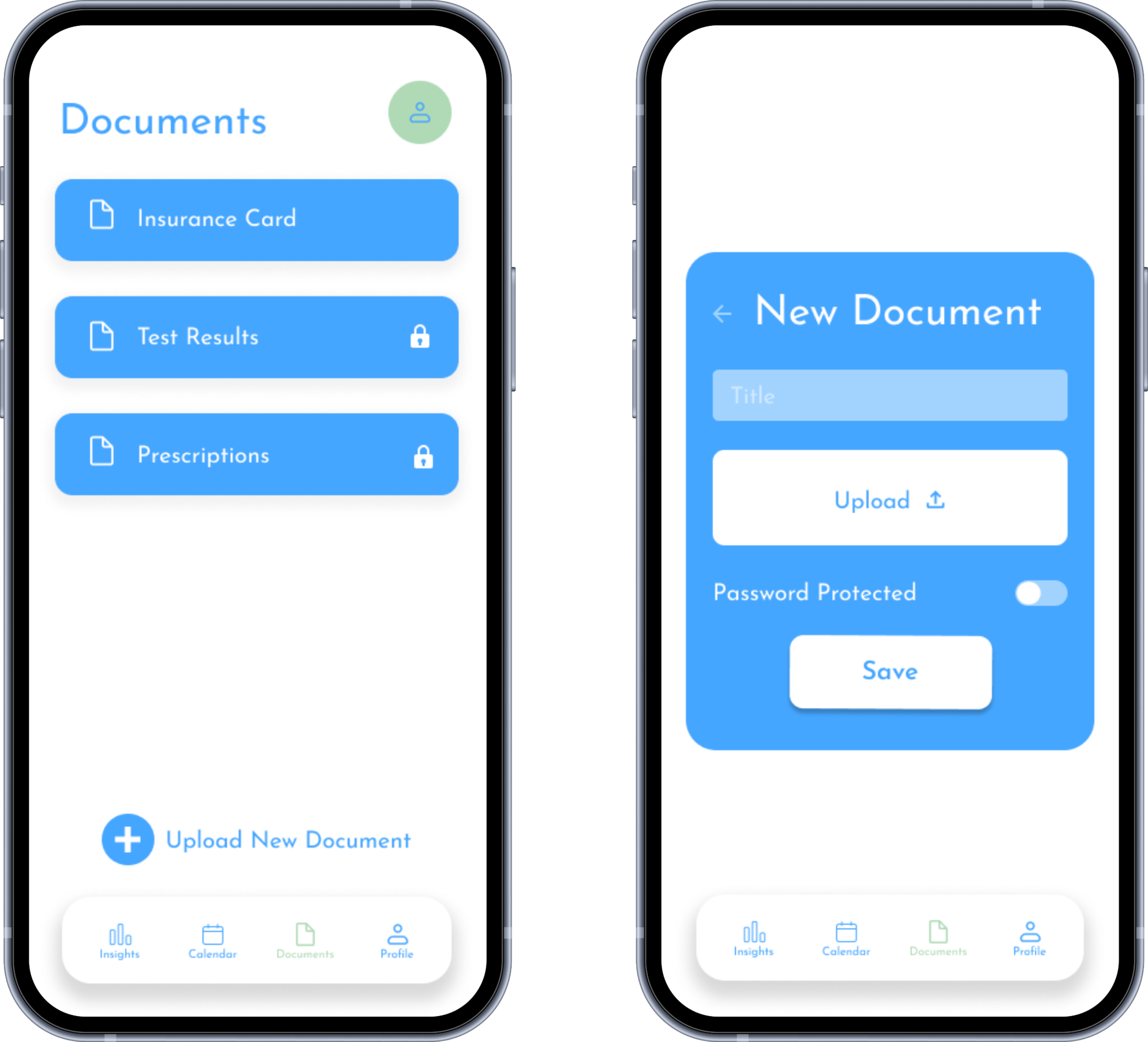 StayWell document storage feature